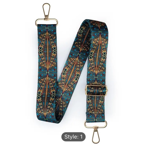 Bohemian Adjustable Shoulder/Purse/Guitar/Travel Bag Strap - Picture 3 of 6